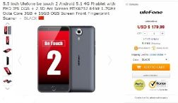 Ulefone Be Touch 2 -    -     